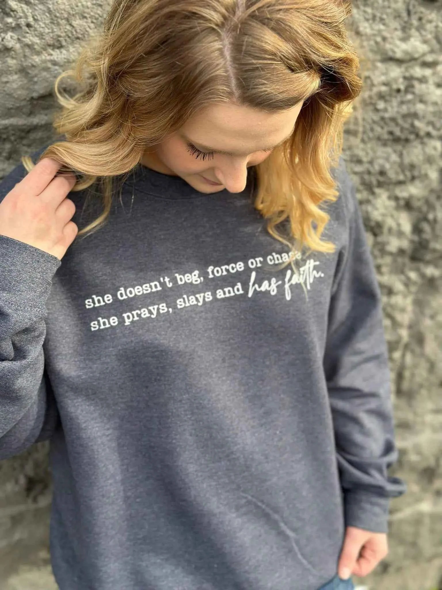 She Has Christian Faith Sweatshirt