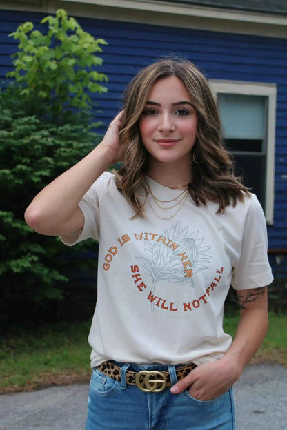 God Is Within Her She Will Not Fall Christian Clothing Sweater