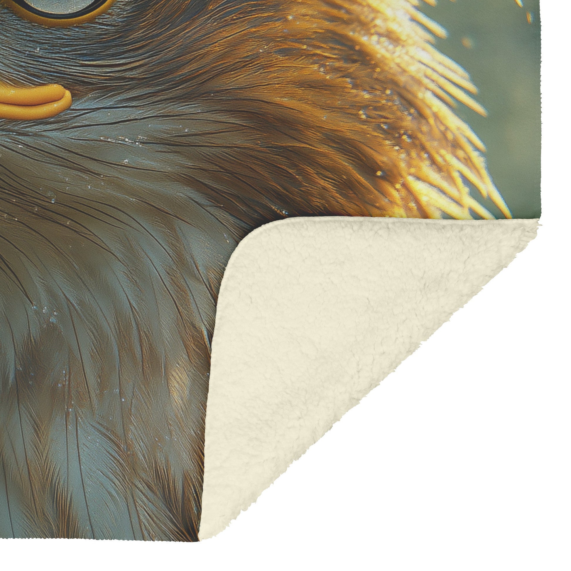 Bald Eagle Majestic Forest Fleece Sherpa Blanket Soft Cozy Blanket - Awakening Righteousness