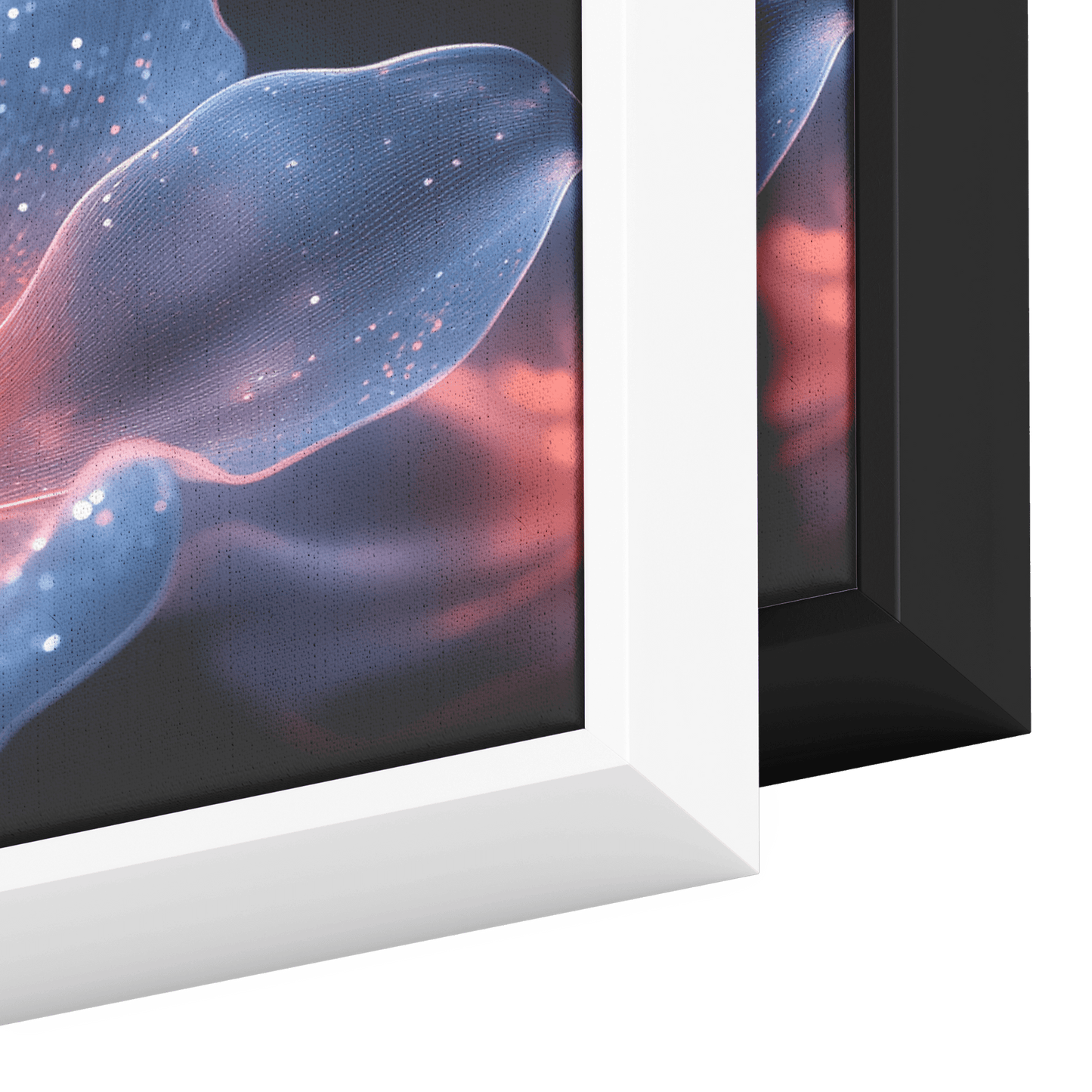 Beautiful Realistic Artwork Gradient Flowers Delicate Geometric Outlines Iridescent Petals Ultra High Definition Panoramic Framed Canvas Wall Art - Awakening Righteousness