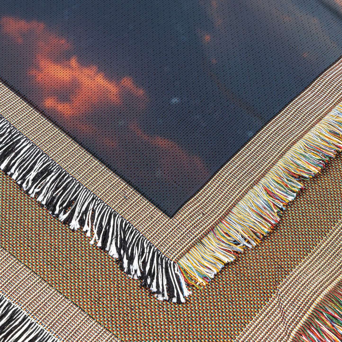 Celestial Reflection Woven Throw Blanket - Awakening Righteousness