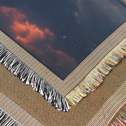 Celestial Reflection Woven Throw Blanket - Awakening Righteousness