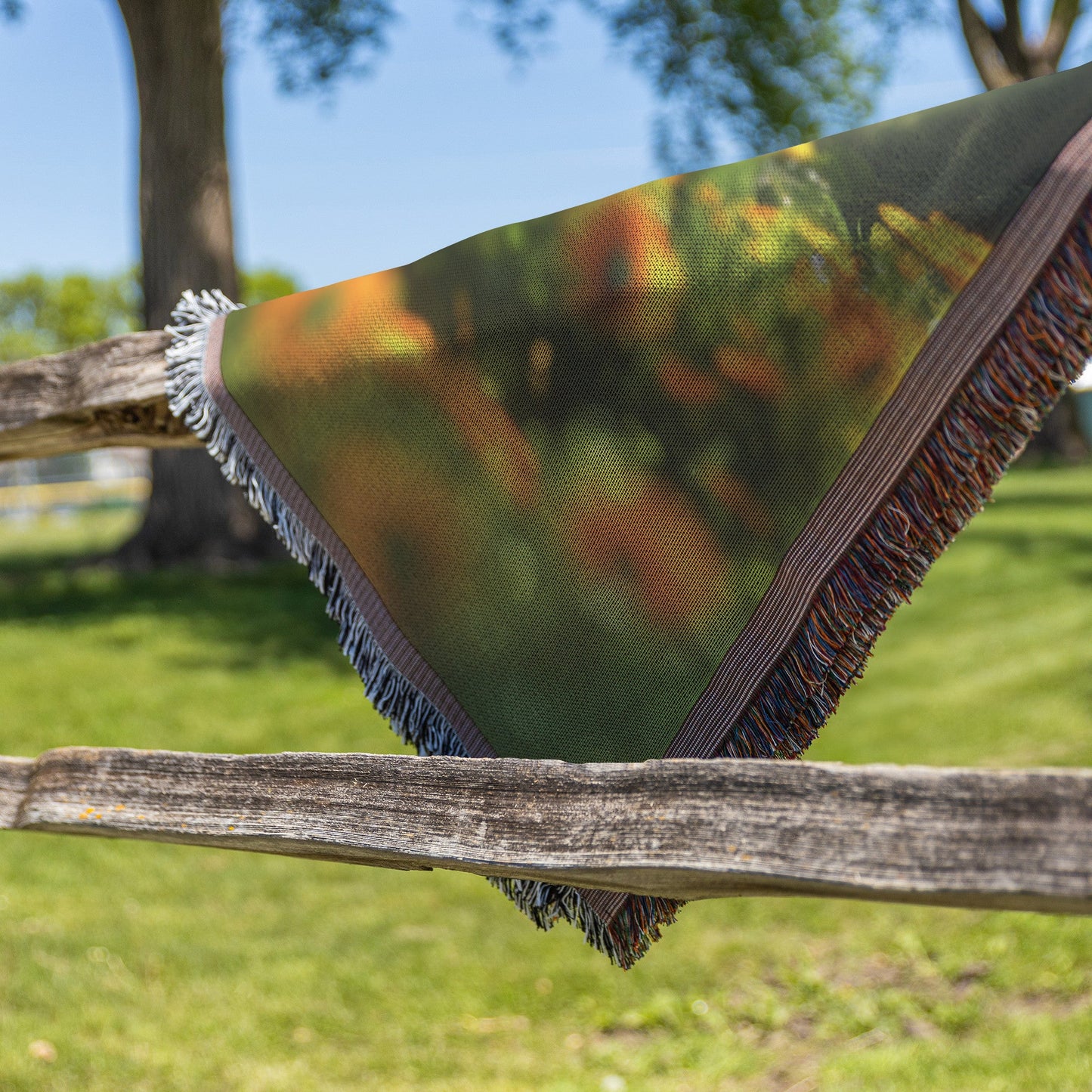 Child in Enchanted Forest Archway Woven Throw Blanket - Awakening Righteousness