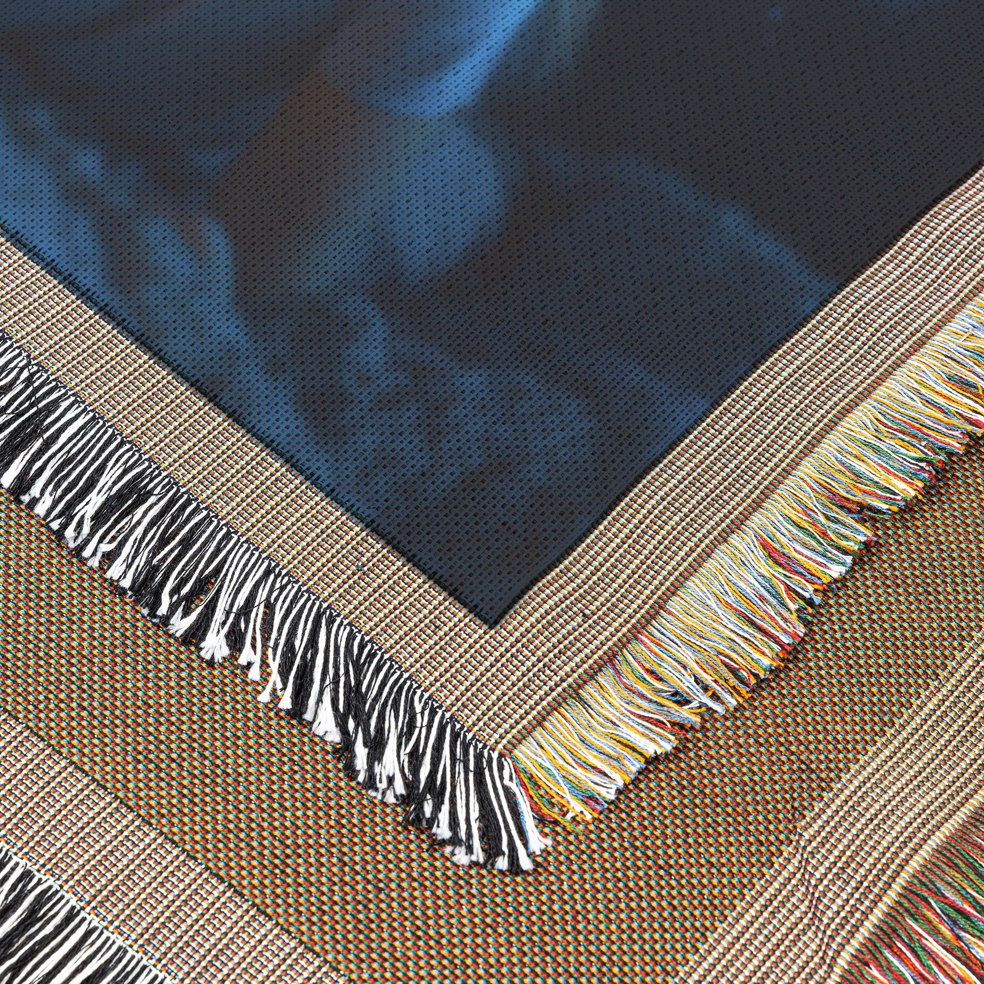 Children Stargazing Under Night Sky Woven Throw Blanket - Awakening Righteousness