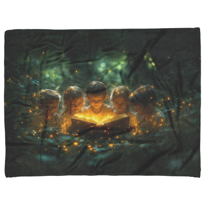 Children’s Magical Storytime Cozy Christian Fleece Sherpa Blanket - Awakening Righteousness