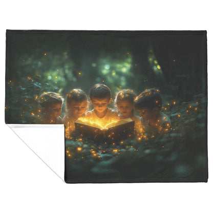 Children’s Magical Storytime Cozy Christian Fleece Sherpa Blanket - Awakening Righteousness