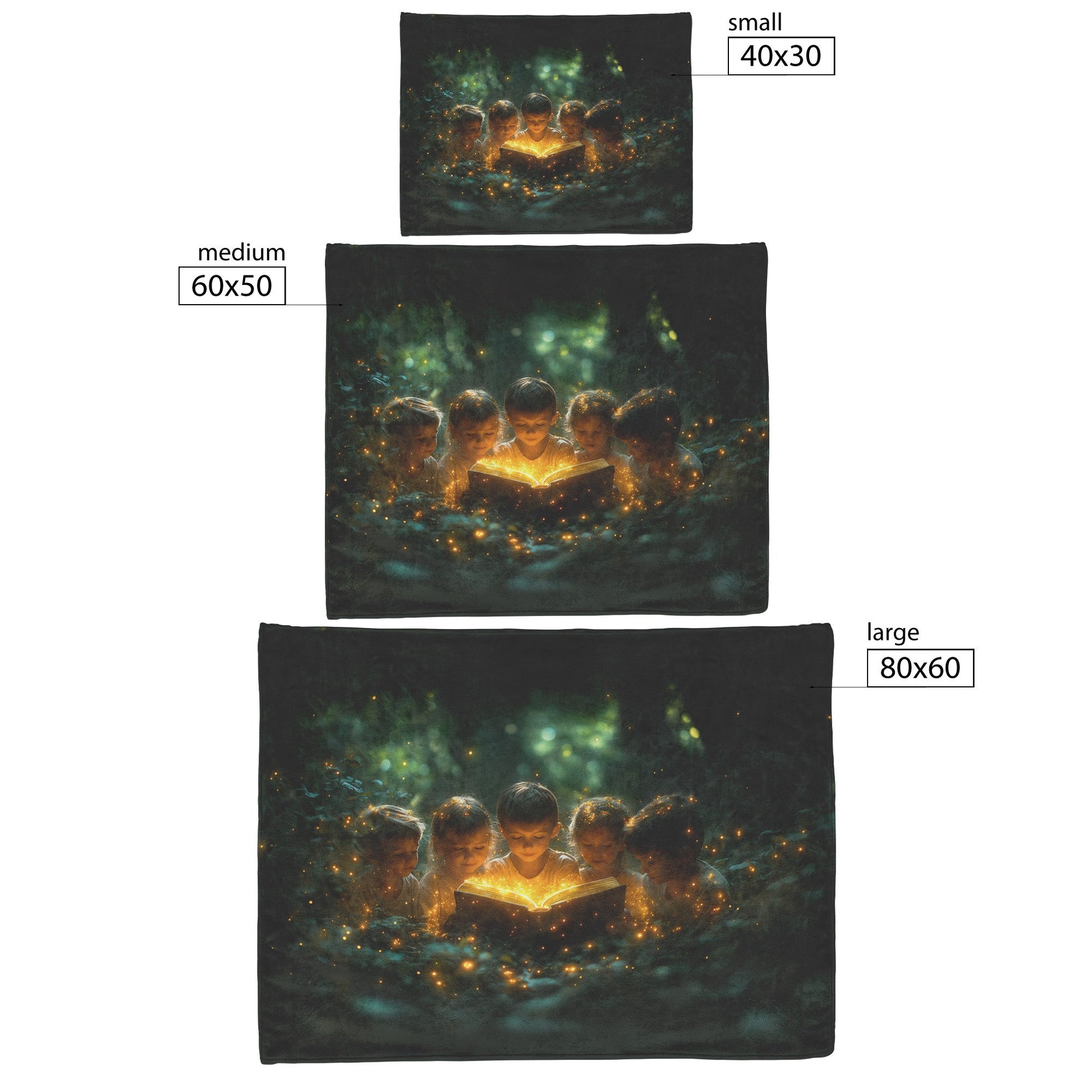 Children’s Magical Storytime Cozy Christian Fleece Sherpa Blanket - Awakening Righteousness