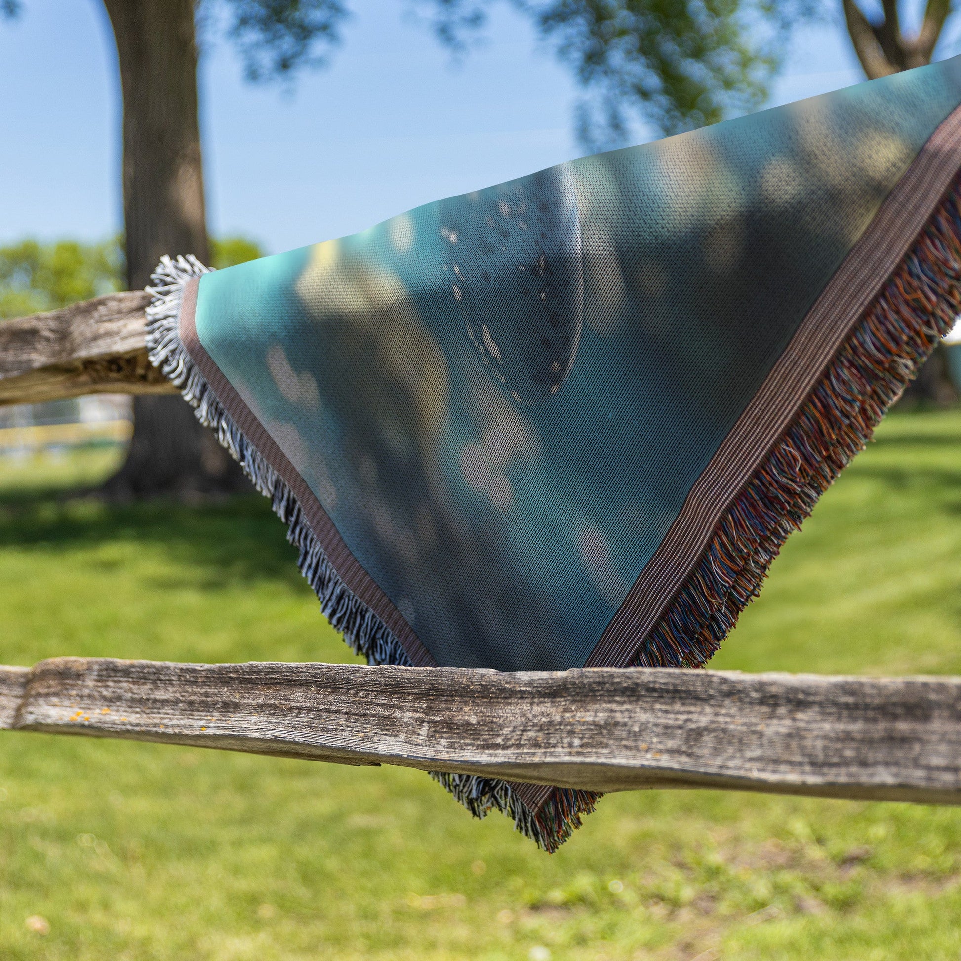 Cute Baby Dolphins Swimming in Water Cozy Woven Throw Blanket - Awakening Righteousness