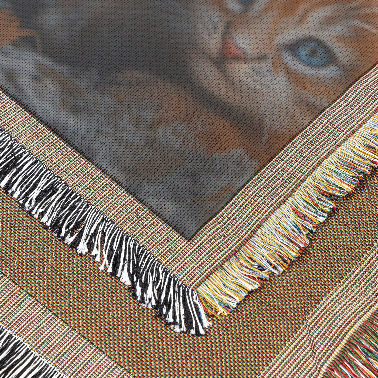 Cute Playful Orange Kittens in Forest Cozy Woven Throw Blanket - Awakening Righteousness