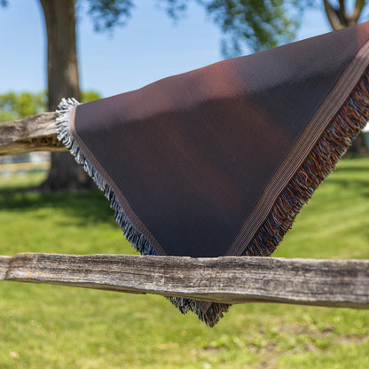 Egyptian Pyramids Above Clouds Sunset Cozy Woven Throw Blanket - Awakening Righteousness