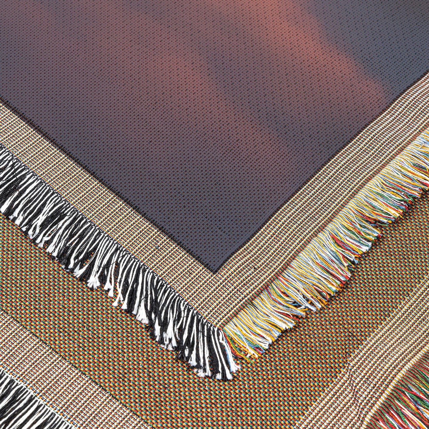 Egyptian Pyramids Above Clouds Sunset Cozy Woven Throw Blanket - Awakening Righteousness