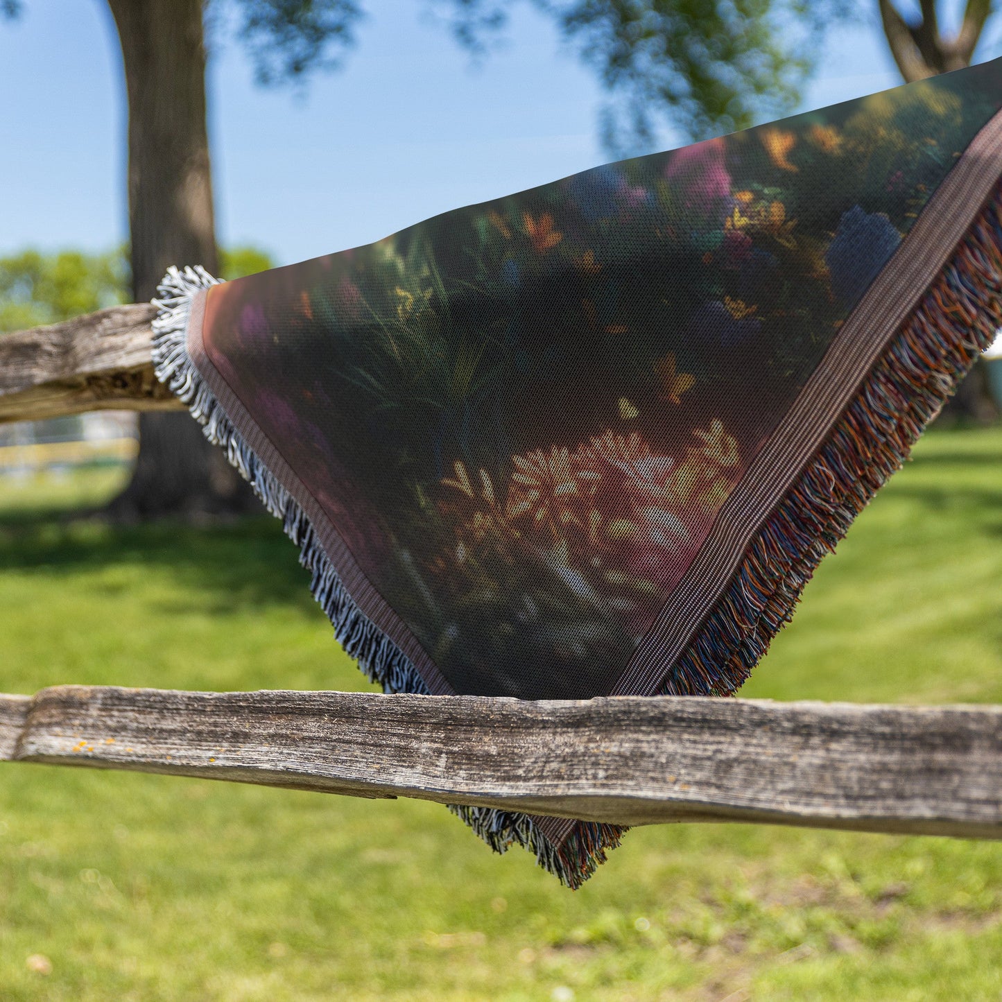 Enchanting Garden Path Woven Throw Blanket - Awakening Righteousness