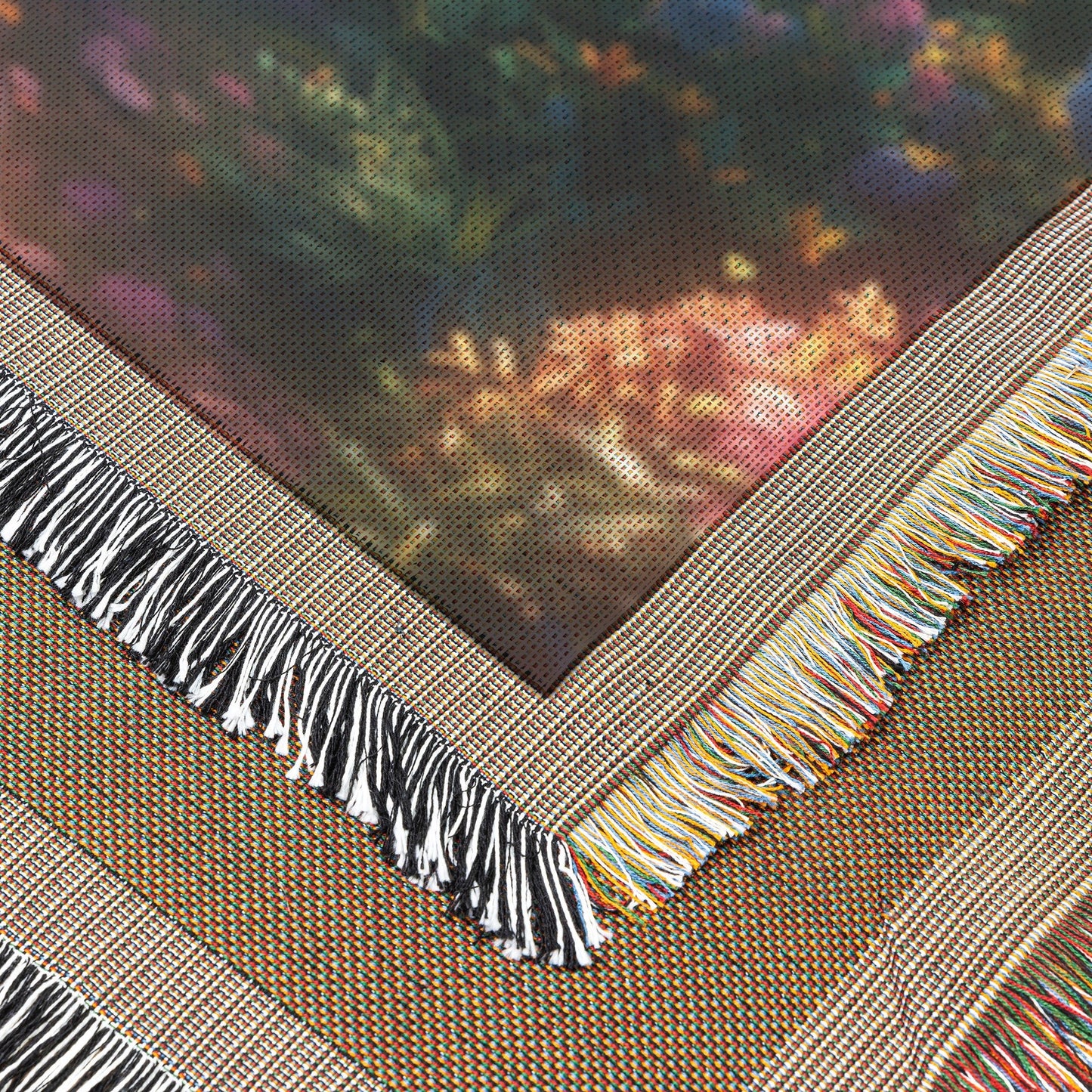 Enchanting Garden Path Woven Throw Blanket - Awakening Righteousness