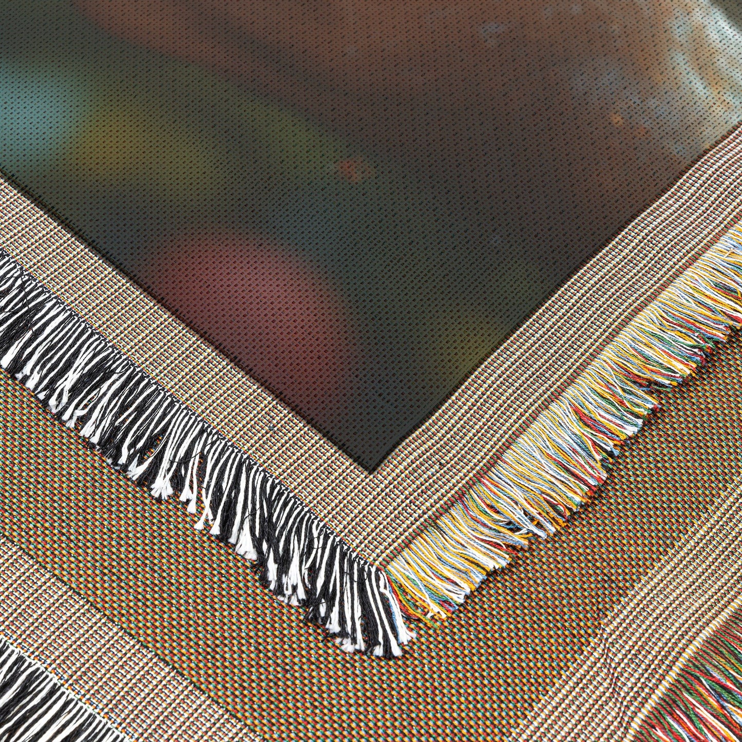 Eve Accepting the Forbidden Apple in the Garden of Eden Woven Throw Blanket for Home Decor - Awakening Righteousness