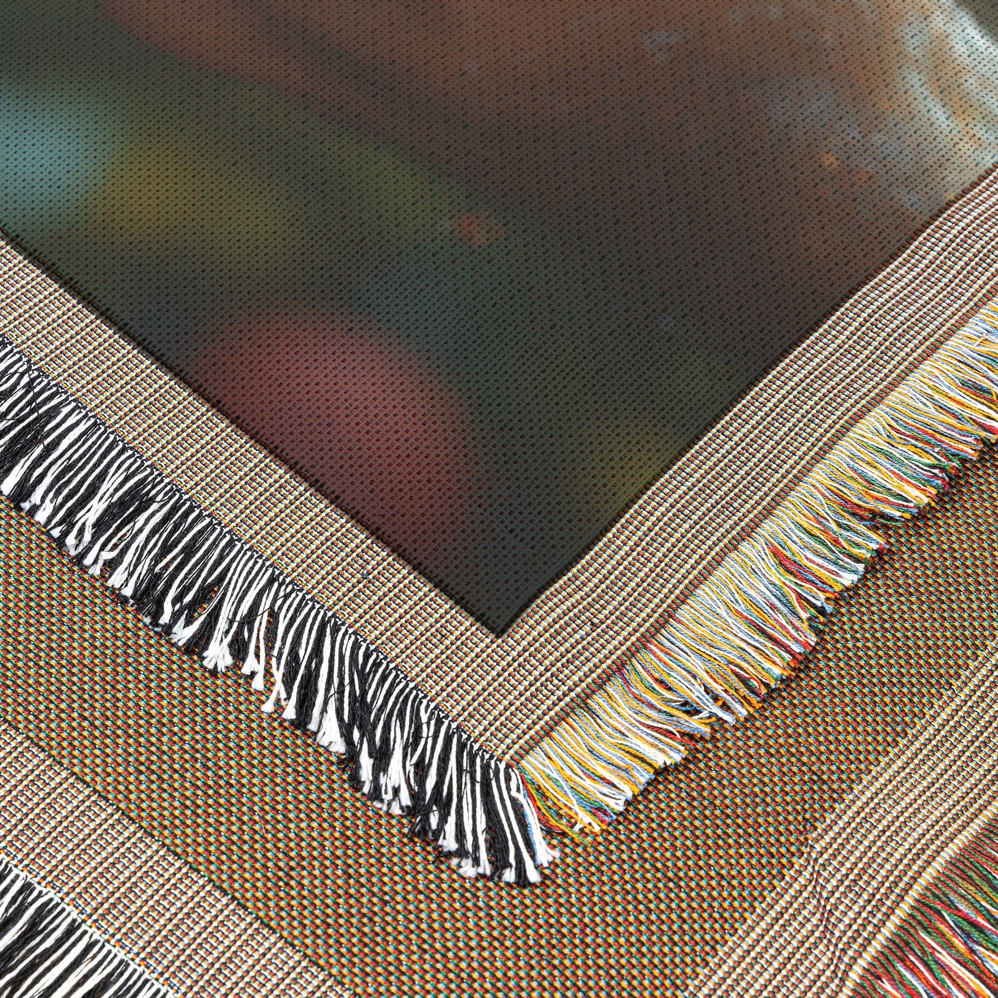 Eve Accepting the Forbidden Apple in the Garden of Eden Woven Throw Blanket for Home Decor - Awakening Righteousness