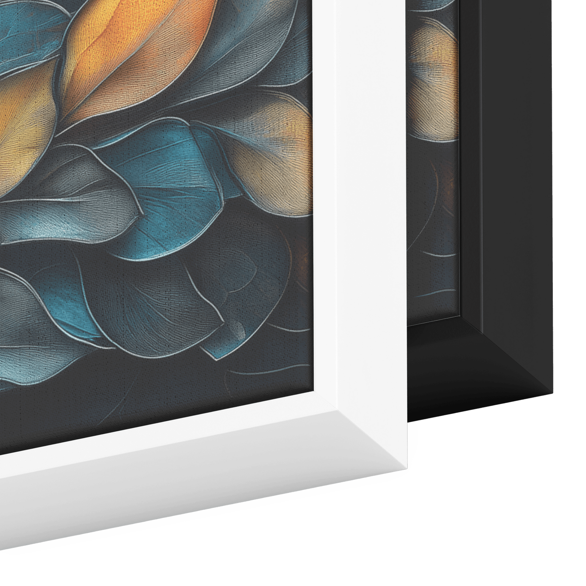 Floral Mandalas Geometric Symmetry Intricate Stained Glass Panoramic Framed Canvas Wall Art Decor - Awakening Righteousness