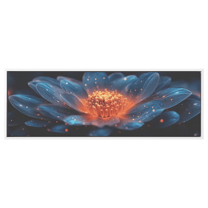 Floral Mandalas Geometric Symmetry Multi Layered Petal Patterns Panoramic Framed Canvas Wall Art for Home Decor - Awakening Righteousness