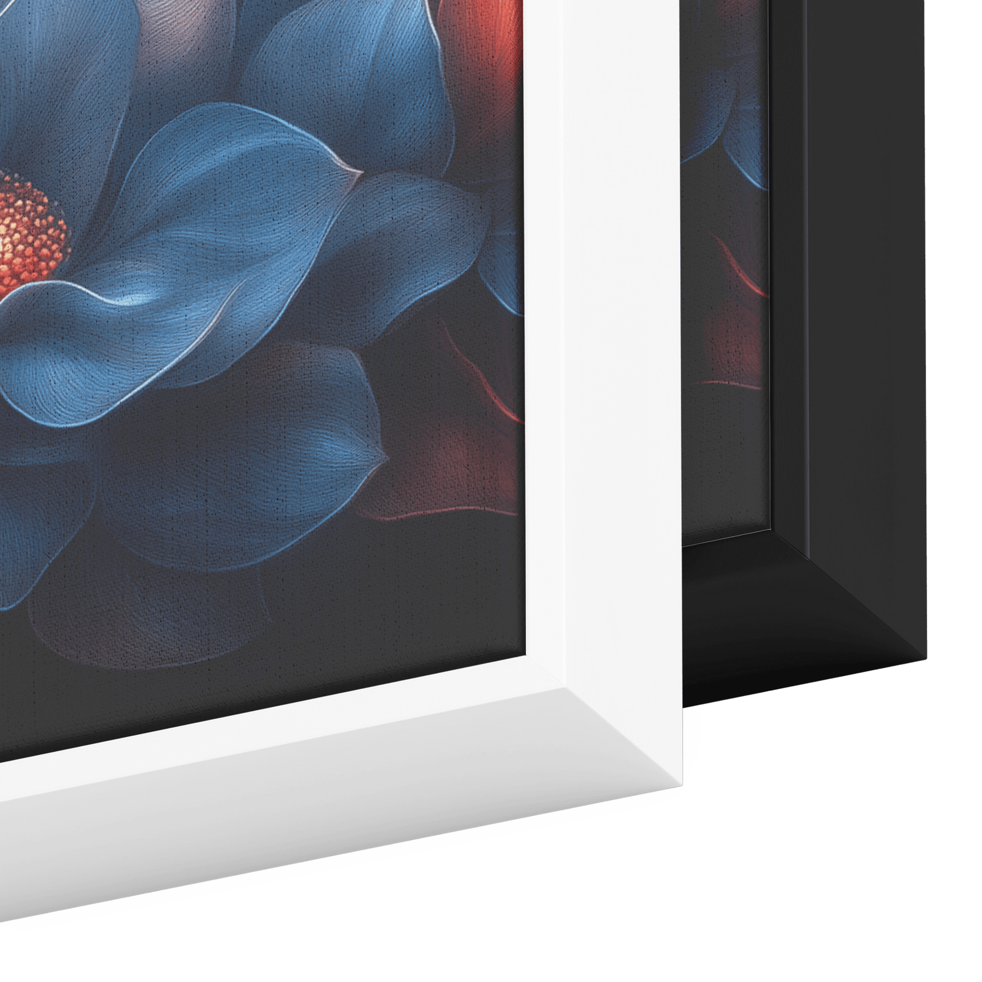 Floral Mandalas Multi Layered Petal Patterns Panoramic Framed Canvas Wall Art for Home and Office Decor - Awakening Righteousness