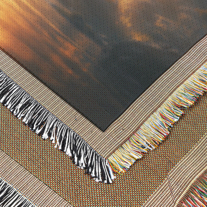 Golden Tree of Life Woven Throw Blanket - Awakening Righteousness