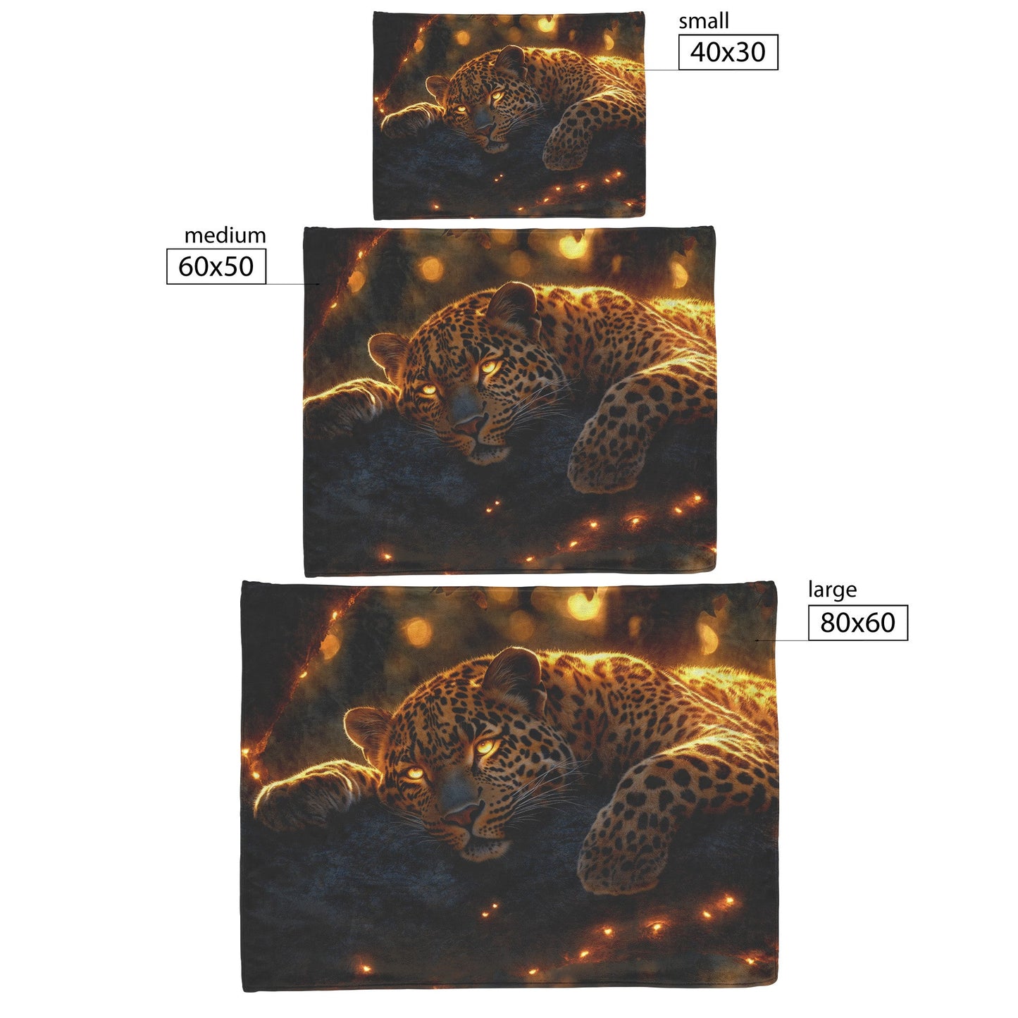 Leopard Resting on Branch of Ancient Acacia Tree Under Golden Sunlight Intricate Fur Details Sherpa Blanket - Awakening Righteousness