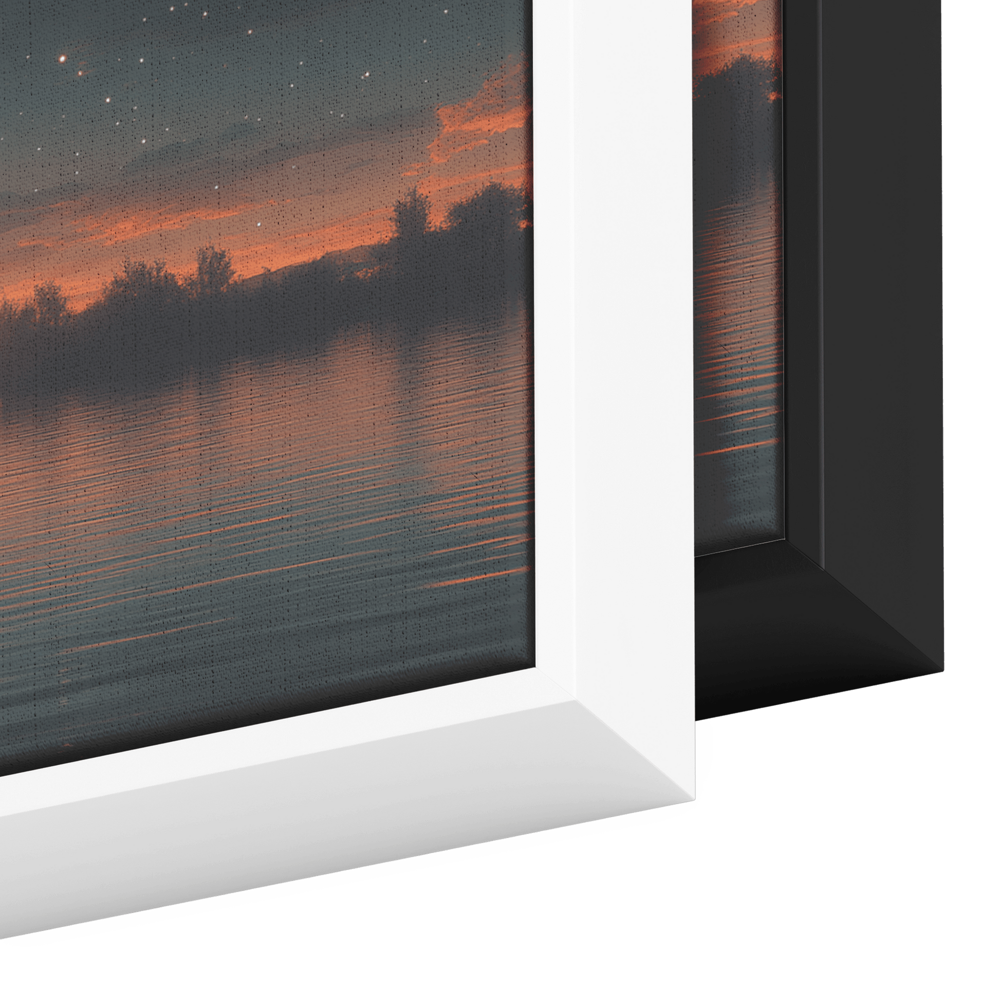 Minimalist Celestial Artwork Crescent Moons Dotted Star Trails Muted Olive Taupe Tones Ultra High Definition Boho Elegance Panoramic Framed Canvas Wall Art - Awakening Righteousness