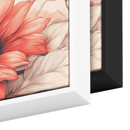 Minimalist Monochrome Line Art Blooming Sunflower Pastel Pink Background Soft Elegant Linework Ultra High Definition Meticulously Detailed Panoramic Framed Canvas Wall Art - Awakening Righteousness