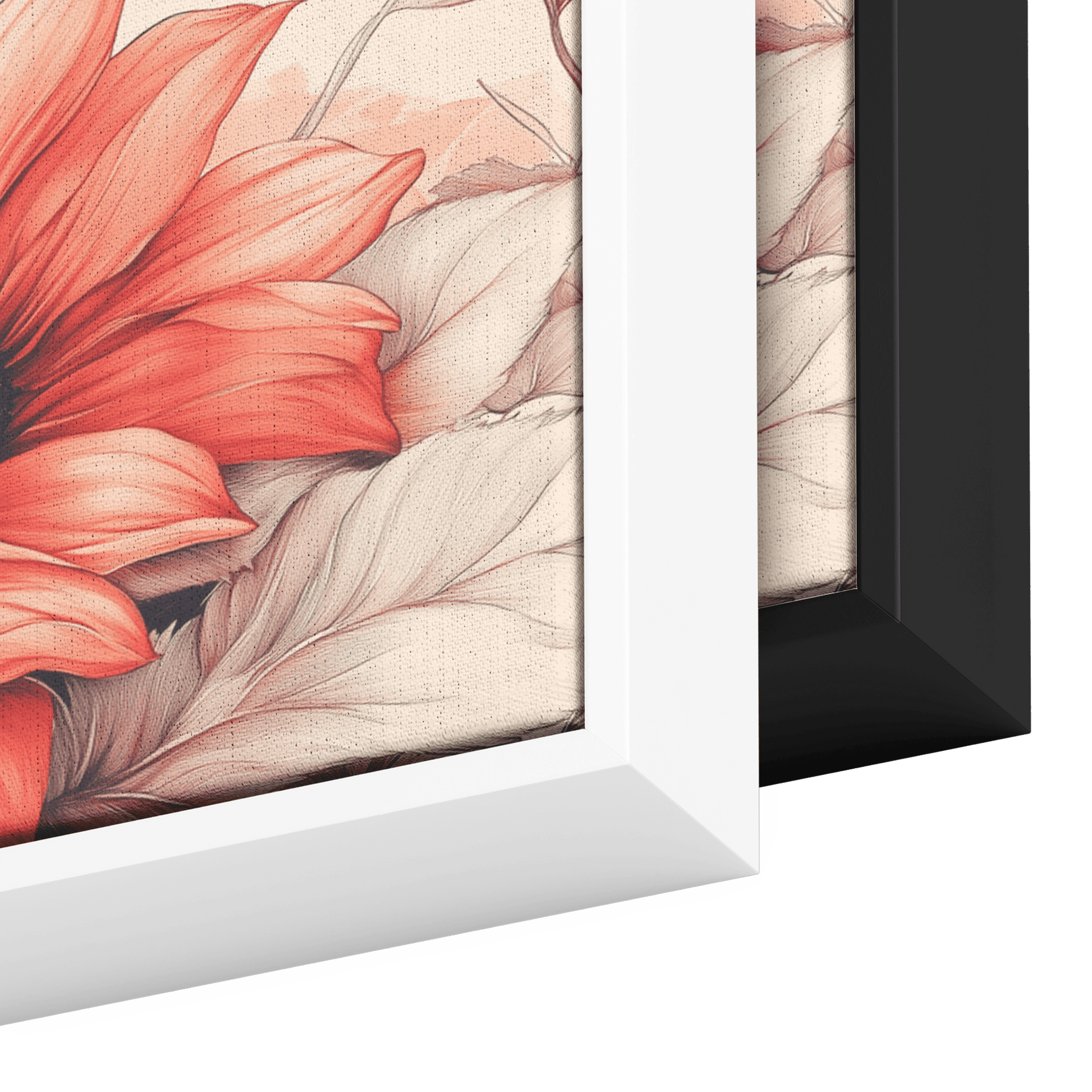 Minimalist Monochrome Line Art Blooming Sunflower Pastel Pink Background Soft Elegant Linework Ultra High Definition Meticulously Detailed Panoramic Framed Canvas Wall Art - Awakening Righteousness