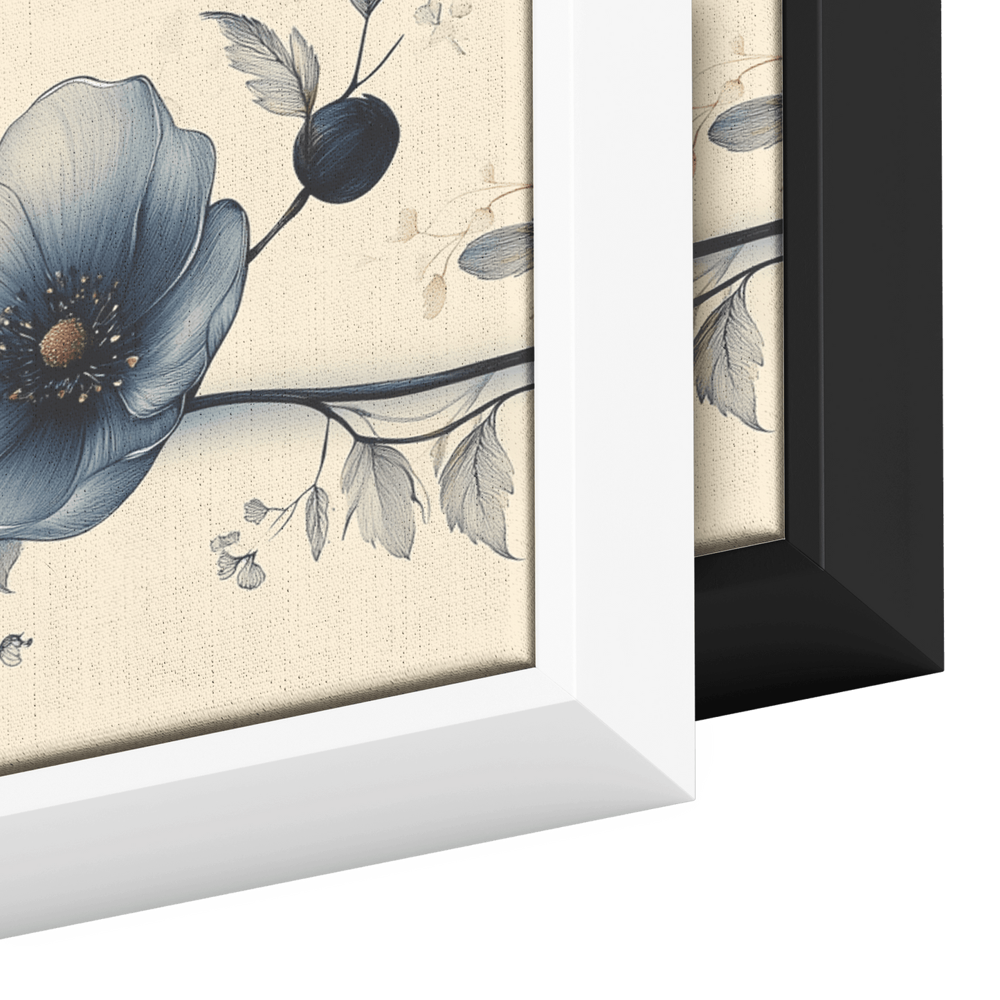 Minimalist Monochrome Line Art Flowers Solid Beige Background Ultra Clean Lines Modern Aesthetic Ultra High Definition Panoramic Framed Canvas Wall Art - Awakening Righteousness