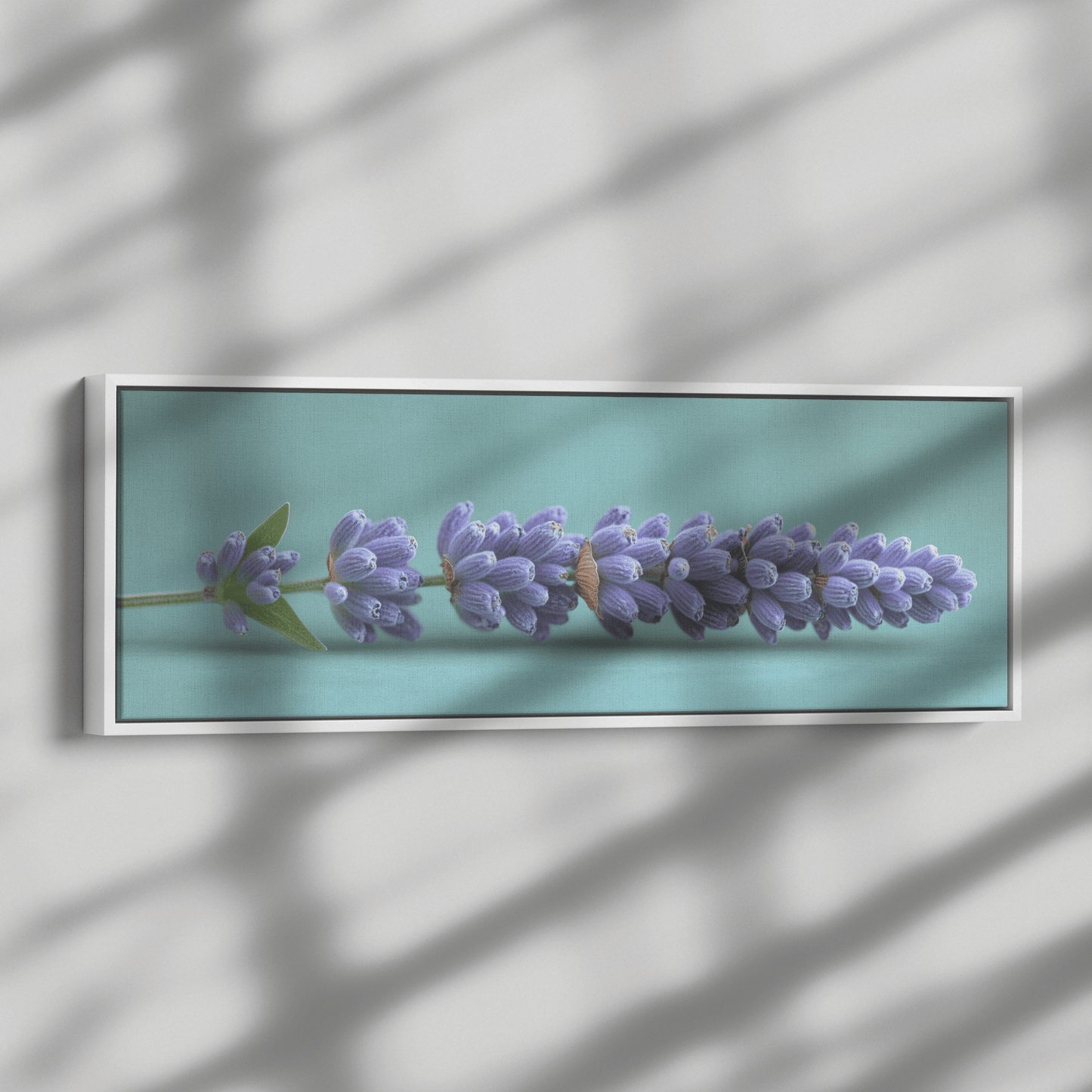 Minimalist Single Stem Floral Artwork Lavender Simple Linework Soft Green Background Elegant Minimalism Ultra High Definition Panoramic Framed Canvas Wall Art - Awakening Righteousness