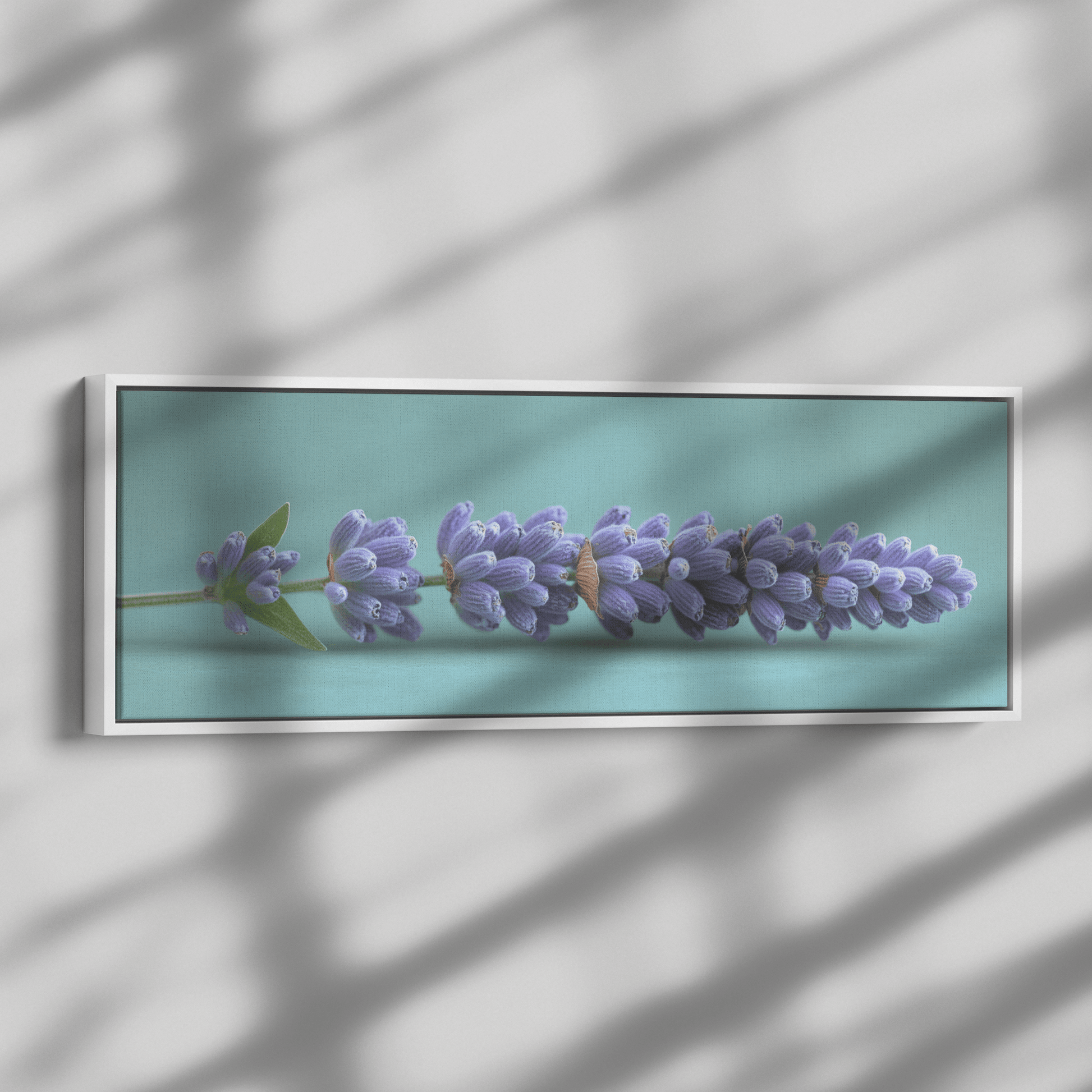 Minimalist Single Stem Floral Artwork Lavender Simple Linework Soft Green Background Elegant Minimalism Ultra High Definition Panoramic Framed Canvas Wall Art - Awakening Righteousness