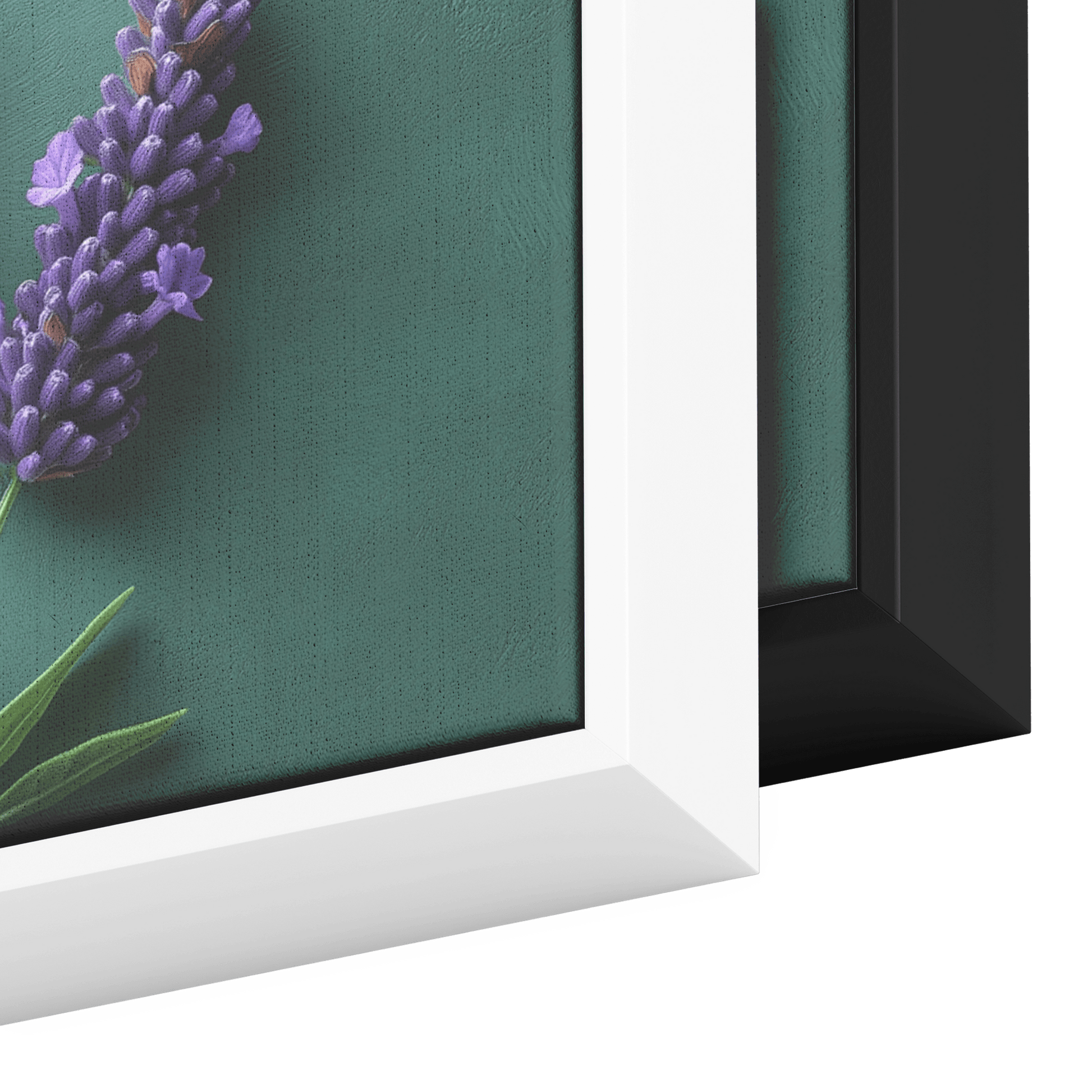 Minimalist Single Stem Floral Artwork Lavender Simple Linework Soft Green Background Elegant Minimalism Ultra High Definition Panoramic Framed Canvas Wall Art - Awakening Righteousness