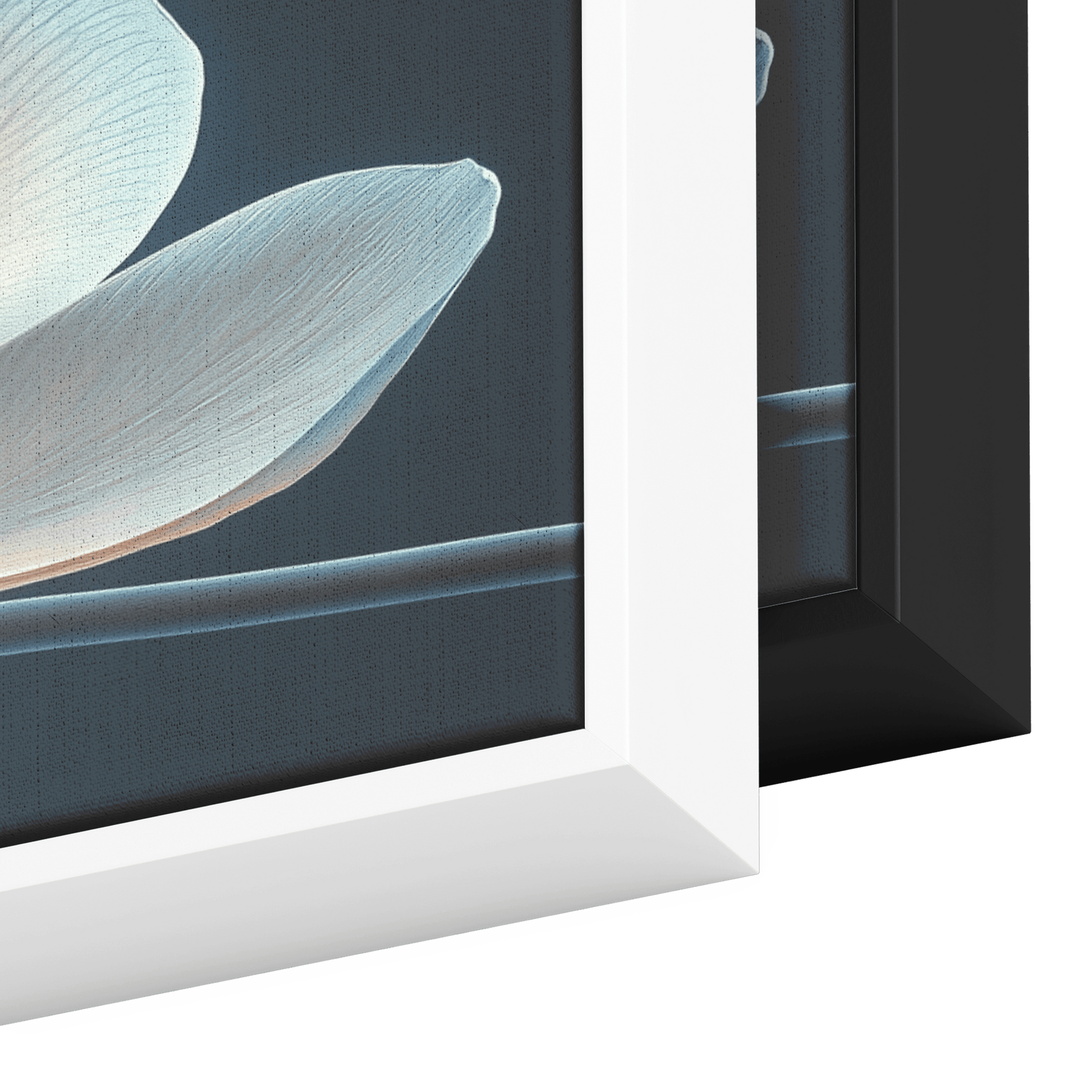 Minimalist Single Stem Floral Artwork Orchid Delicate Lines Solid Gray Background Ultra High Definition Luminous Accents Panoramic Framed Canvas Wall Art - Awakening Righteousness