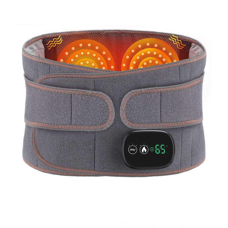 New 2023 Dual Infrared Light Heating Massage Decompression Waist Belt With Digital Display - Awakening Aesthetics