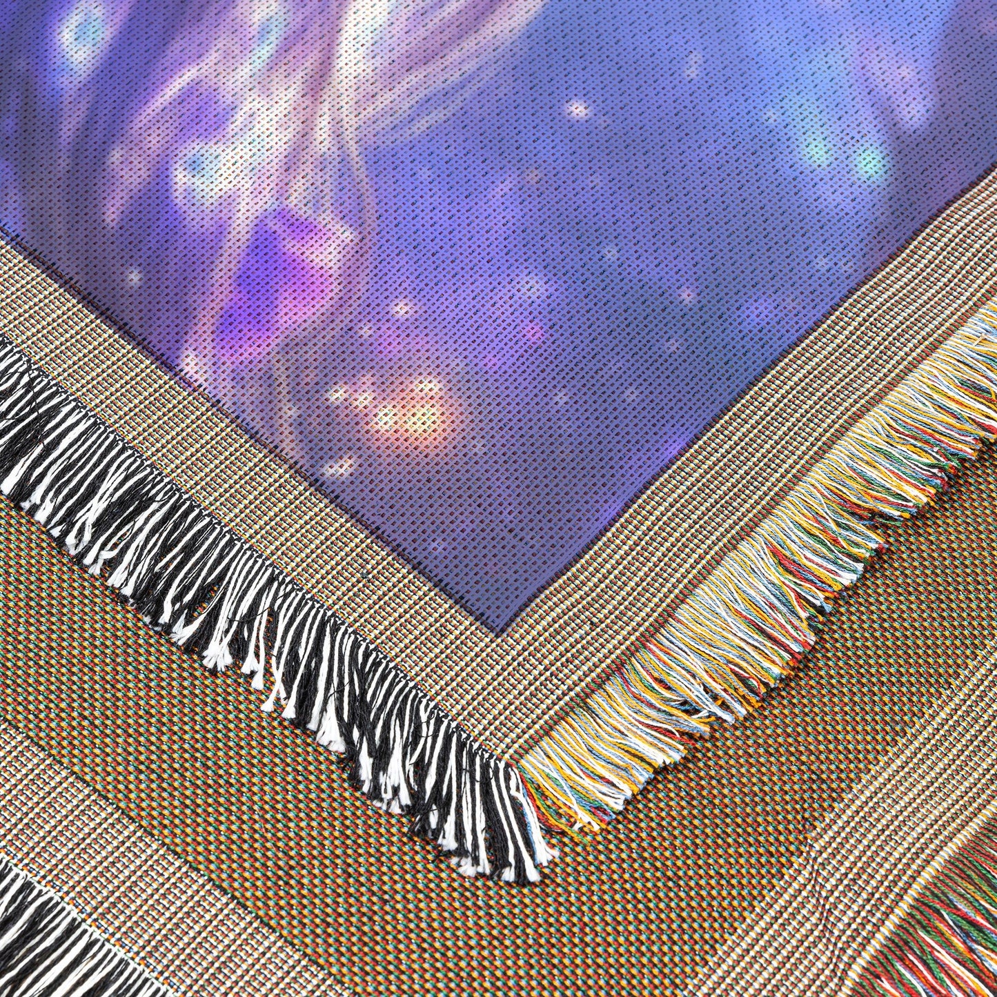 Night Elf Radiance Woven Throw Blanket Enchanted Fantasy Glow Forest Inspired Home Decor for Gaming Enthusiasts - Awakening Righteousness
