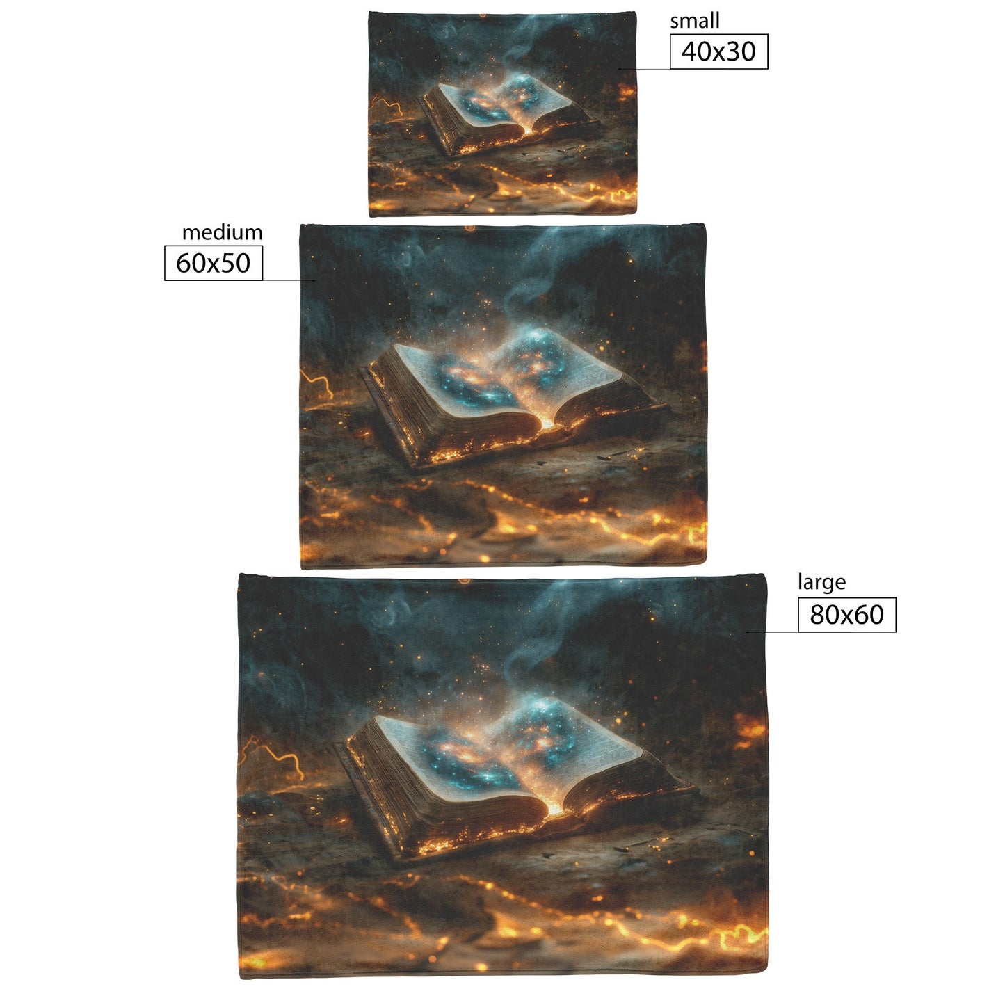 Open Glowing Bible Divine Wisdom Fleece Sherpa Blanket - Awakening Righteousness