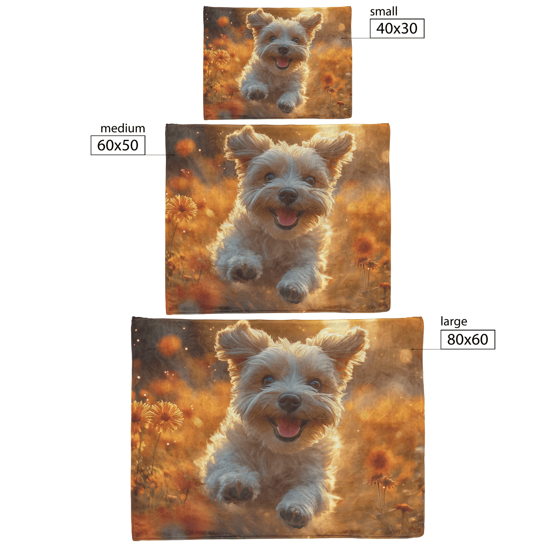 Parson Russell Terrier Running Through Field of Wildflowers Surrounded by Shimmering Stars and Glowing Textures Fleece Sherpa Blanket - Awakening Righteousness