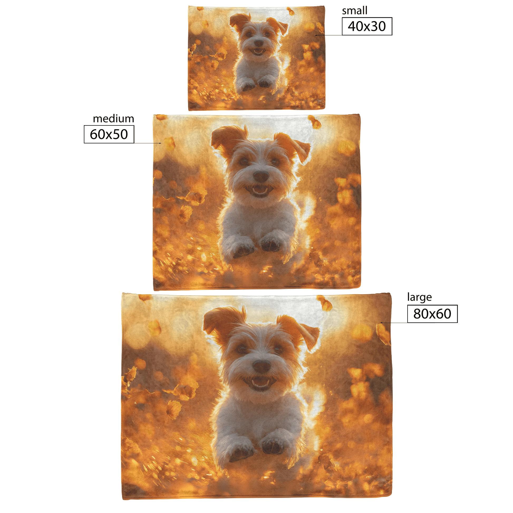 Parson Russell Terrier Running Through Field of Wildflowers Surrounded by Shimmering Stars and Glowing Textures Fleece Sherpa Blanket - Awakening Righteousness