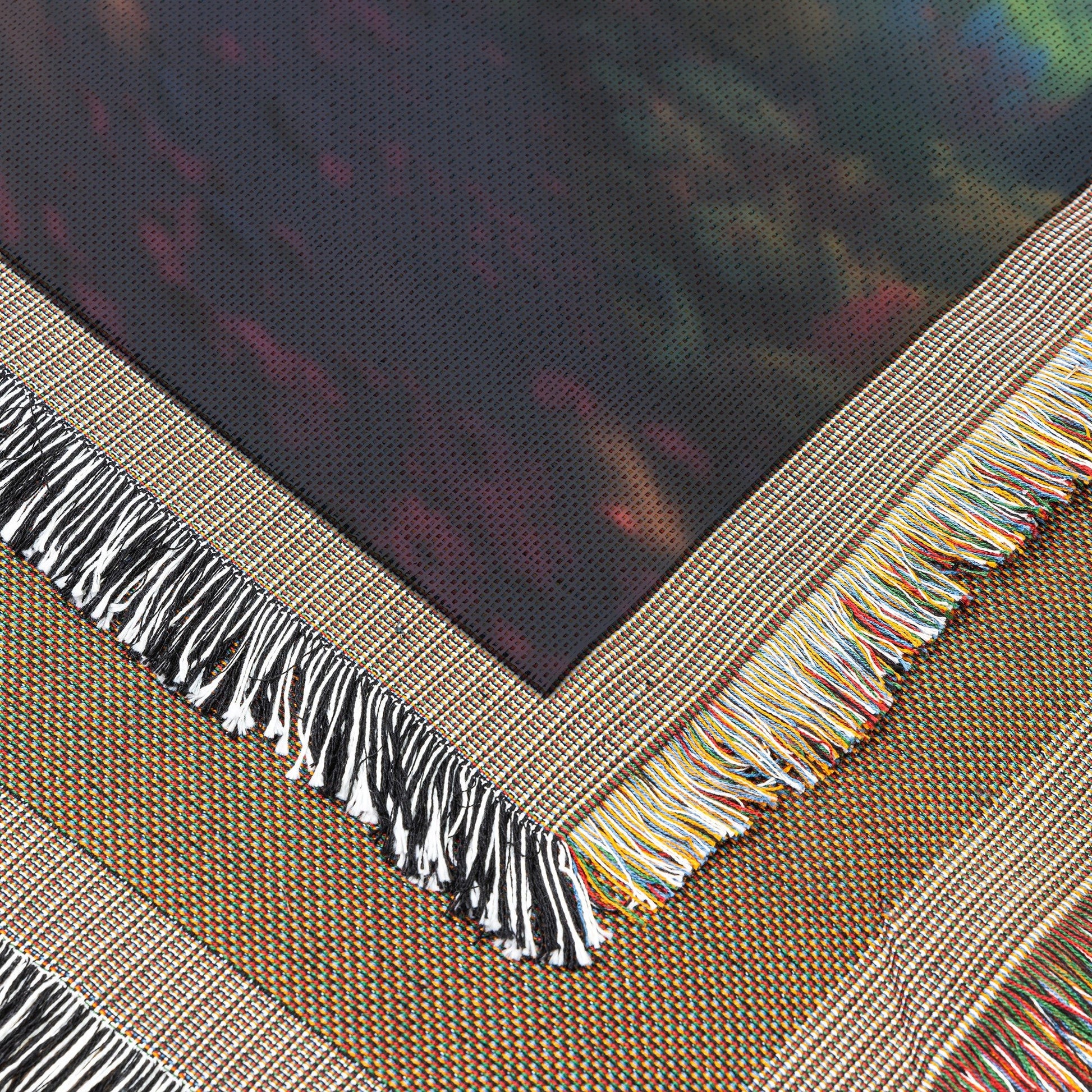 Scenic Forest Path With Colorful Autumn Trees Falling Leaves Serene Nature Woven Throw Blanket - Awakening Righteousness