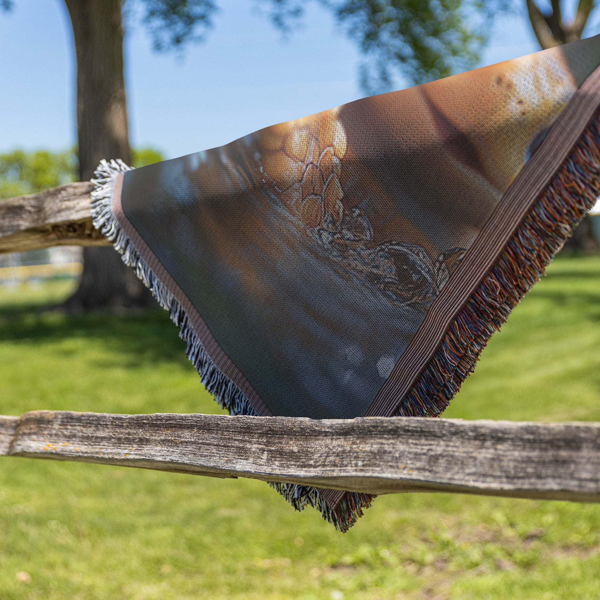 Three Playful Baby Turtles with Big Eyes Cozy Woven Throw Blanket - Awakening Righteousness