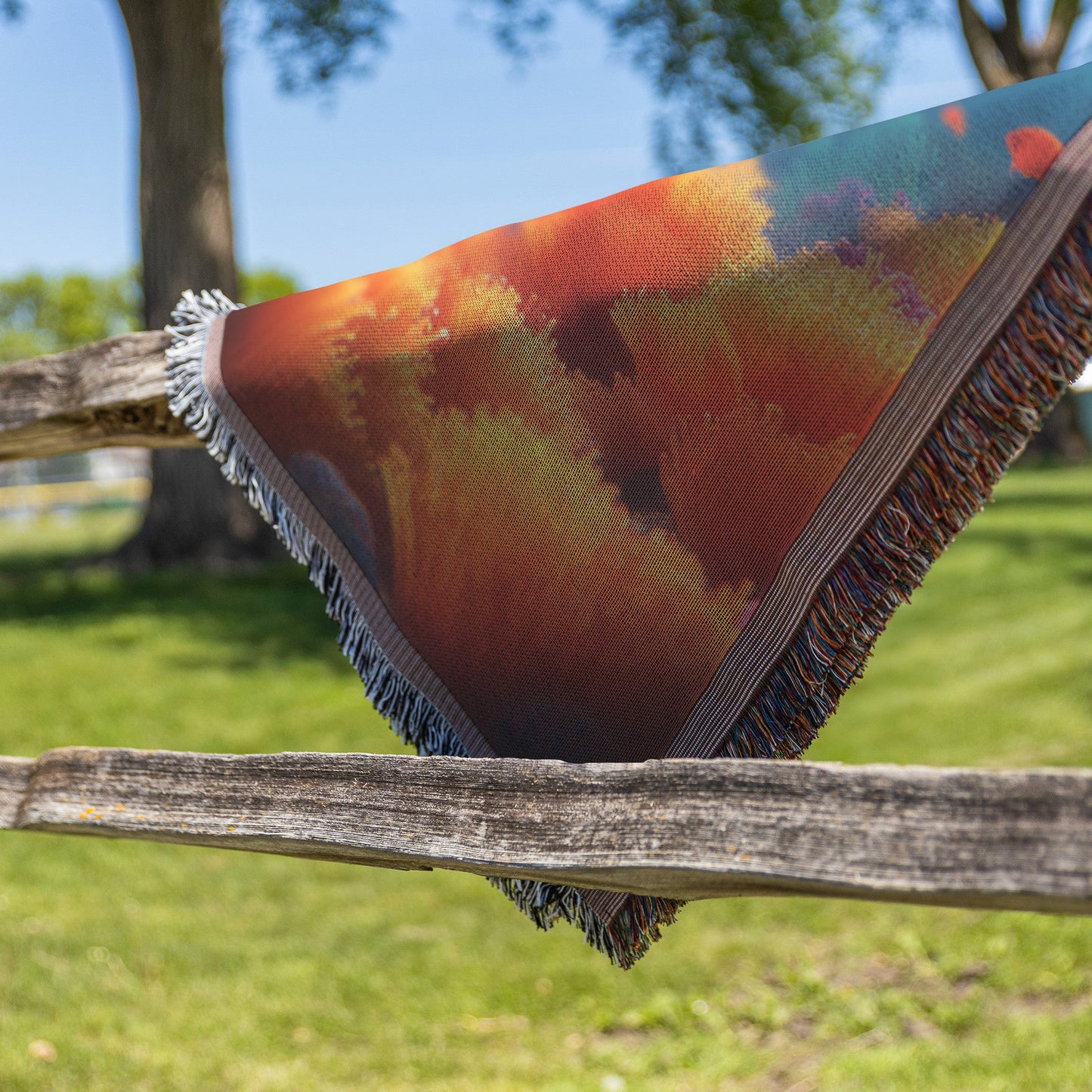 Vibrant Coral Reef Woven Throw Blanket Ocean Inspired Tropical Underwater Scene Cozy Home Decor or Gift - Awakening Righteousness