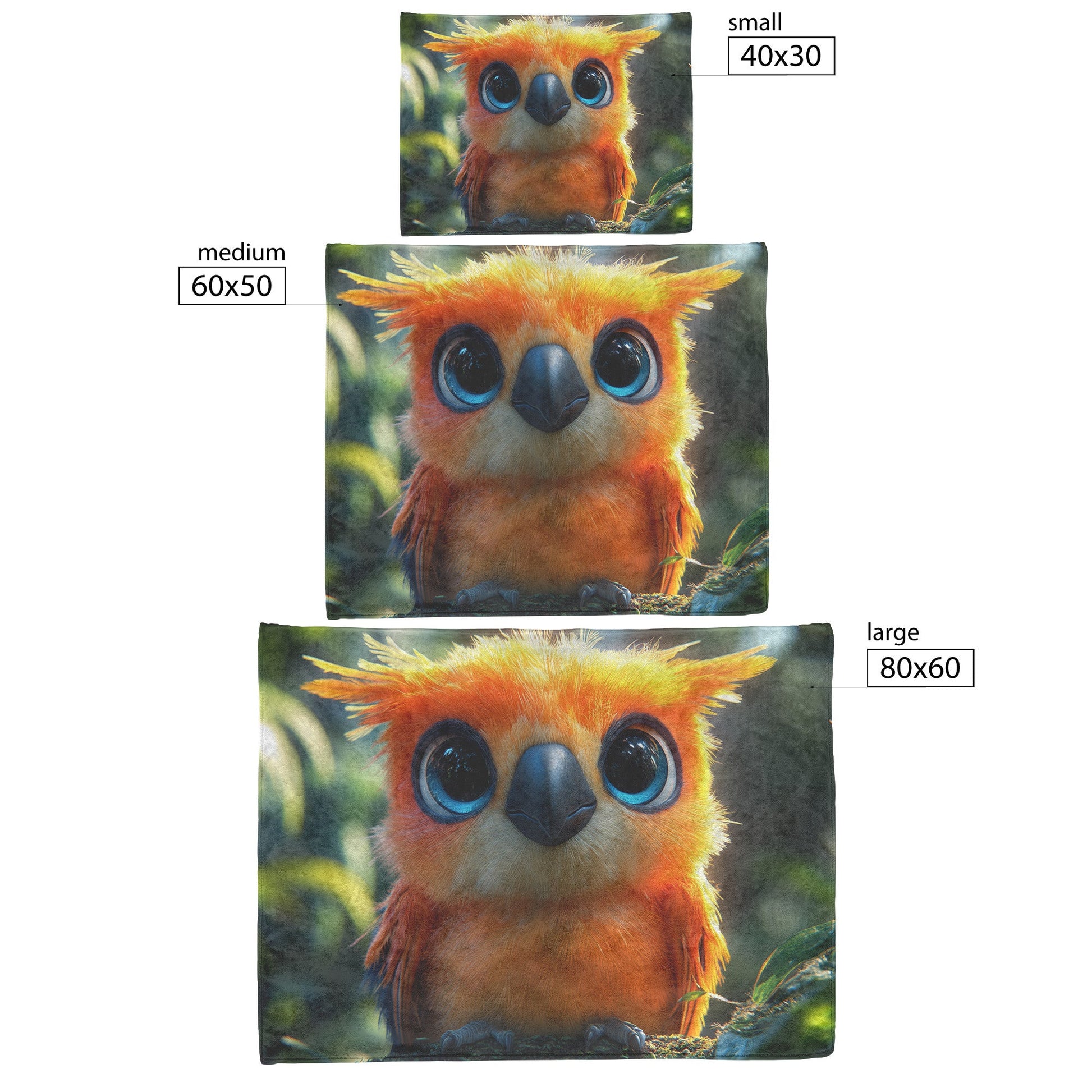 Vibrant Orange Parrot Perched on Ancient Tree Cozy Sherpa Fleece Blanket - Awakening Righteousness