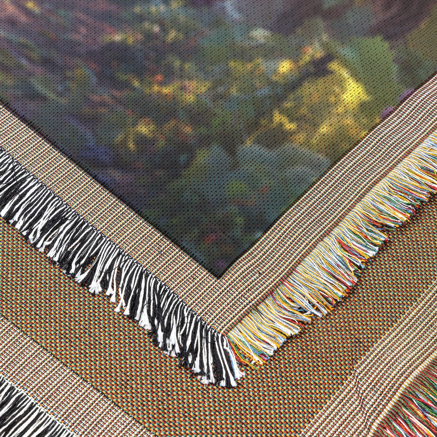 Vineyard Elegance Woven Throw Blanket - Awakening Righteousness
