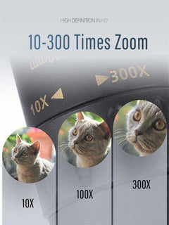 10 - 300X Zoom Professional HD 4K Powerful Long Range High Quality Monocular Telescope - AWAKENING AESTHETICS
