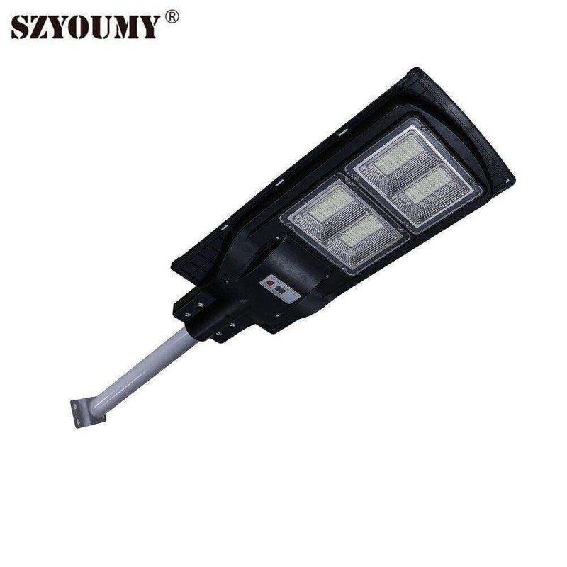 140W Solar Street Light Outdoor With Pole and Remote Control for Garden Walkway - AWAKENING AESTHETICS