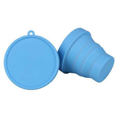 170ml Silicone Retractable Coloured Portable Travel Outdoor Folding Food Grade Coffee Water Cup - Awakening Aesthetics