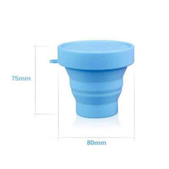 170ml Silicone Retractable Coloured Portable Travel Outdoor Folding Food Grade Coffee Water Cup - Awakening Aesthetics