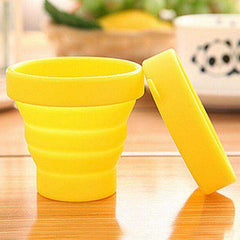 170ml Silicone Retractable Coloured Portable Travel Outdoor Folding Food Grade Coffee Water Cup - Awakening Aesthetics