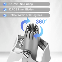 New Stainless Steel Manual For Shaving Nose Ear Hair Trimmer