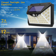 188 LED Solar Light Outdoor 3&4Modes Lamp Waterproof Motion Sensor - Awakening Aesthetics