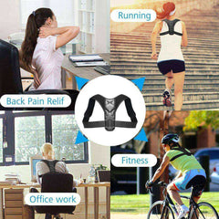 Adjustable Back Posture Corrector Brace Support Belt